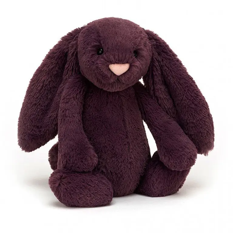 Bashful Plum Bunny Jellycat toy
