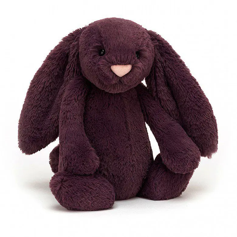 Bashful Plum Bunny Jellycat toy