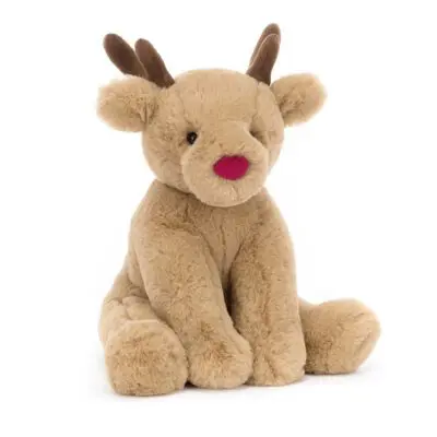 Romi Reindeer plush reindeer teddy with red nose
