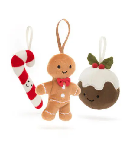Jellycat Christmas tree decorations